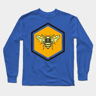 Honeybee in Honeycomb Long Sleeve T-Shirt